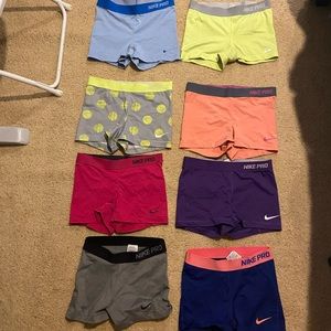 Nike pros! All size medium
